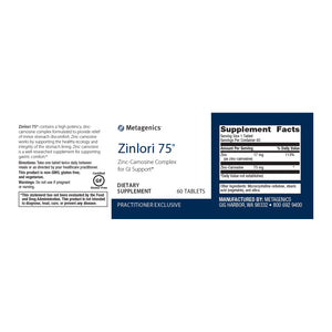 Metagenics Zinlori 75® 60 tablets