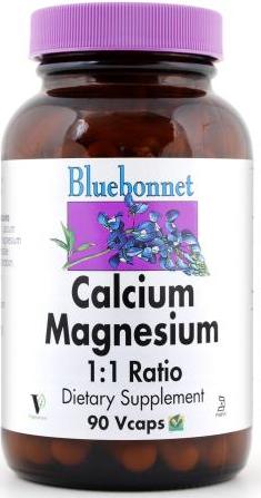 Bluebonnet Calcium Magnesium 1:1 90 vcaps Front