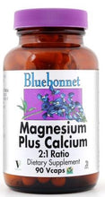 Load image into Gallery viewer, Bluebonnet Magnesium Calcium 2:1 Ratio 180 capsules Front