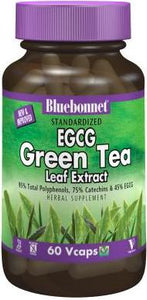 Bluebonnet Herbals Standardized Green Tea Extract 60 Capsules Front