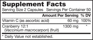Cran Clearance Supplement Facts