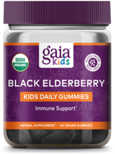 GaiaKids Black Elderberry Kids Daily Gummies 40 Gummies