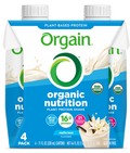 Vegan Organic Nutrition Shake Sweet Vanilla Bean 4 Pack