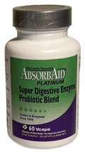 AbsorbAid Platinum Super Digestive Enzyme Probiotic Blend 60 Capsules