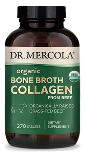 Organic Collagen from Grass Fed Beef Bone Broth 270 Tablets