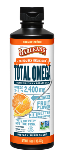 Seriously Delicious Total Omega Orange Creme 16 oz