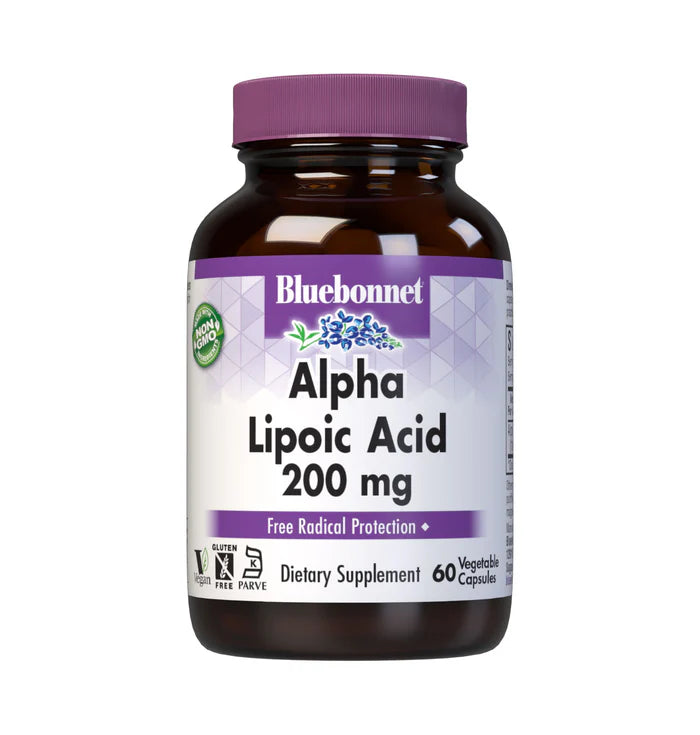 Bluebonnet Alpha Lipoic Acid 200mg 60 vcaps