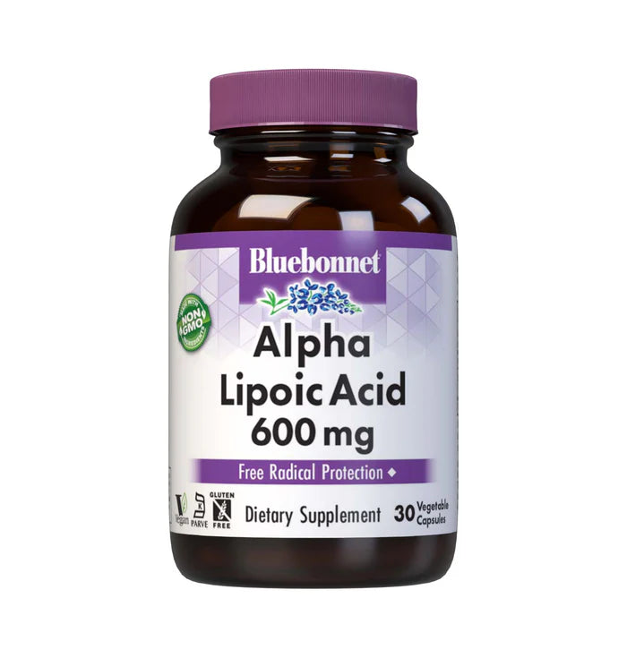 Bluebonnet Alpha Lipoic Acid 600mg 60 vcaps