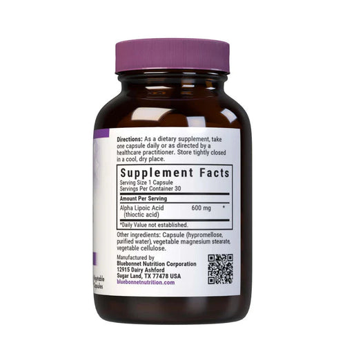 Bluebonnet Alpha Lipoic Acid 600mg 60 vcaps