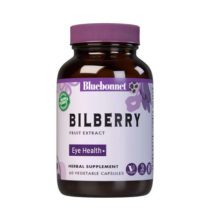Bluebonnet Bilberry Fruit Extract 80mg 60 capsules