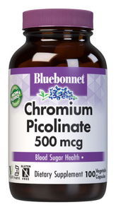 Bluebonnet Chromium Picolinate 500mcg 100 capsules