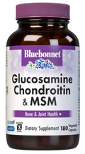 Bluebonnet Glucosamine Chondroitin Plus MSM 180 capsules