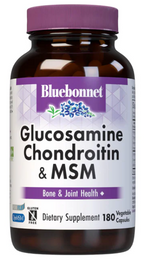Bluebonnet Glucosamine Chondroitin Plus MSM 180 capsules