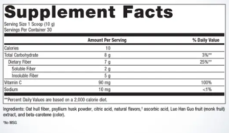 Metagenics Daily Fiber Boost 300g (30 servings) (Formerly Herbulk®)