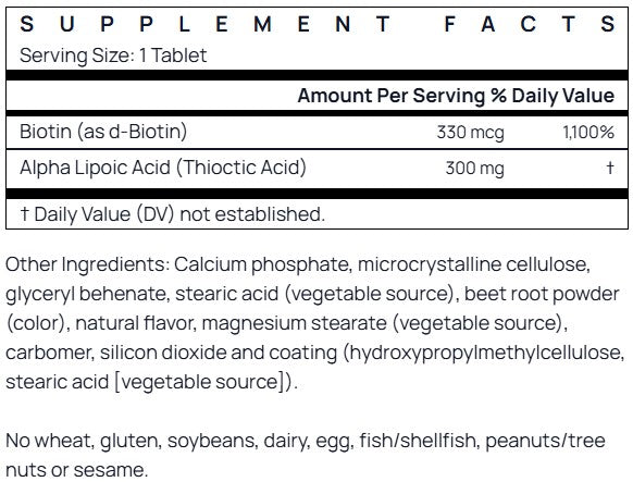 Jarrow Formulas Alpha Lipoic Sustain 300mg 60 tabs