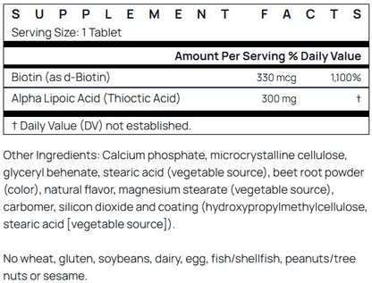 Jarrow Formulas Alpha Lipoic Sustain 300mg 60 tabs
