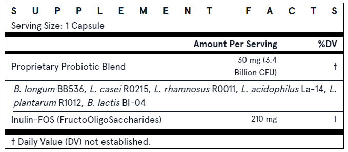Jarrow Formulas Jarro-Dophilus + FOS 100 Capsules