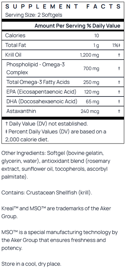 Jarrow Formulas Krill Oil 60 softgels