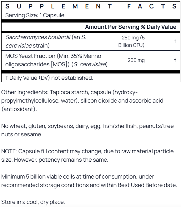 Jarrow Formulas Saccharomyces Boulardii 90 capsules