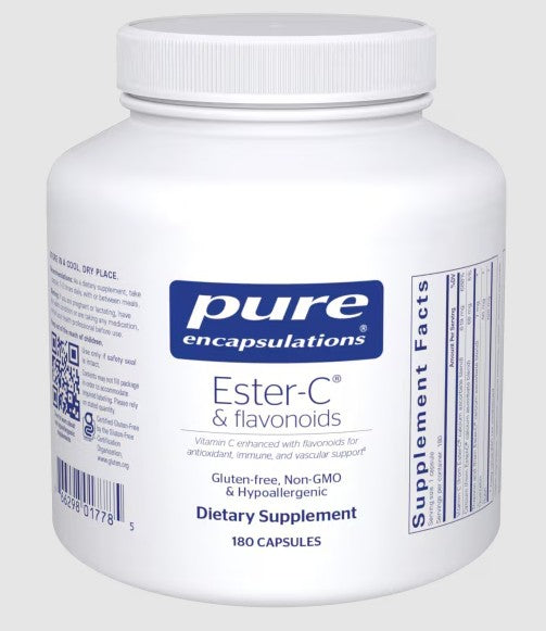 Pure Encapsulations Ester-C® & Flavonoids 180 Vcaps