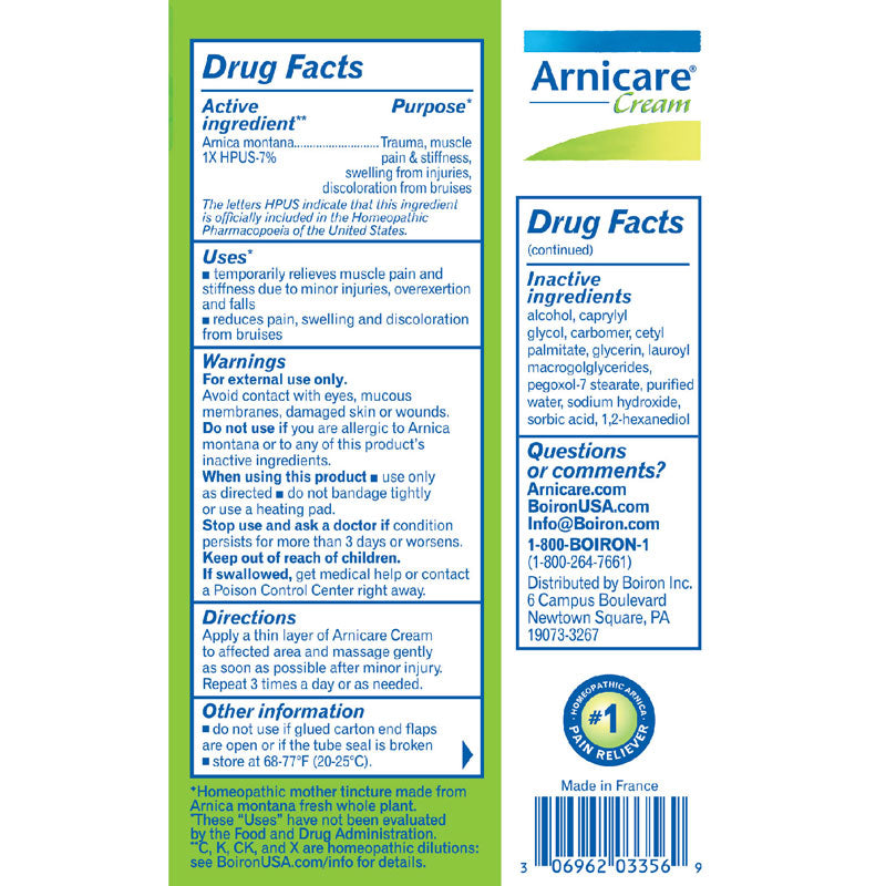 Boiron Arnicare® Cream
