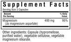 Bluebonnet Magnesium Aspartate 400mg 100capsules