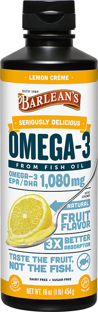 Barlean's Seriously Delicious™ Omega-3 Fish Oil 16oz