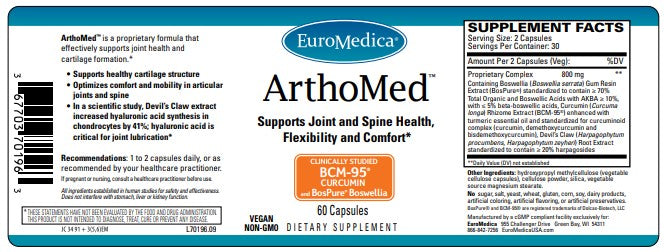 EuroMedica ArthoMed™ 60 capsules