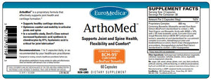 EuroMedica ArthoMed™ 60 capsules