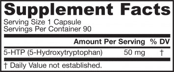 Jarrow Formulas 5-HTP 50mg 90 capsules