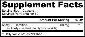 Jarrow Formulas Acetyl L-Carnitine 500mg