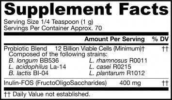 Jarrow Formulas Jarro-Dophilus + FOS Powder 2.5oz* DISCONTINUED