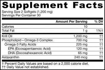 Jarrow Formulas Krill Oil 60 softgels