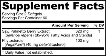 Jarrow Formulas Saw Palmetto 320mg 120 capsules-DISCONTINUED