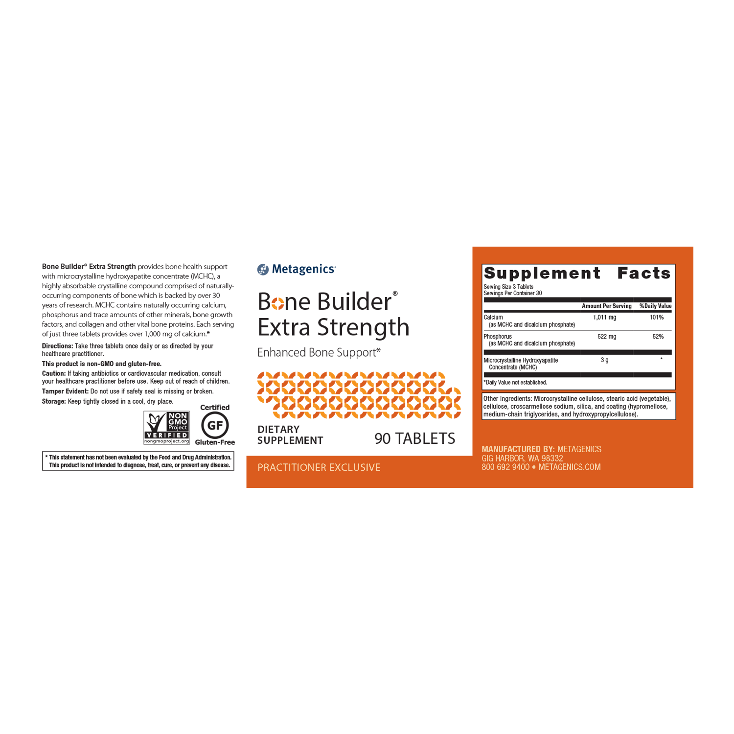 Metagenics Bone Builder® Extra Strength 180 tablets