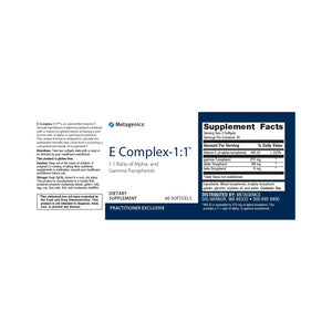 Metagenics E Complex 1:1 60 softgels