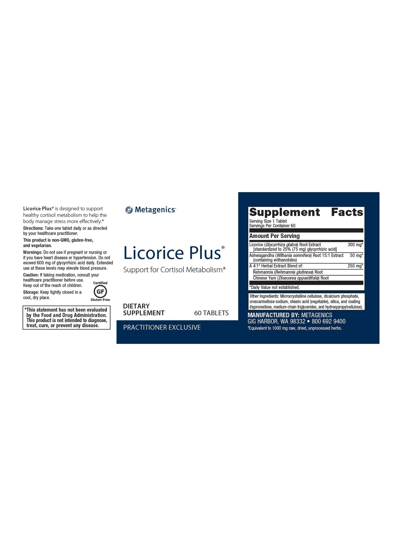 Metagenics Licorice Plus® 60 tablets