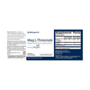Metagenics Mag L-Threonate 120caps