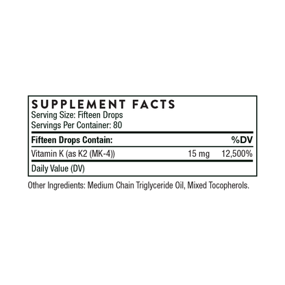 Thorne Research Vitamin K2 1 oz