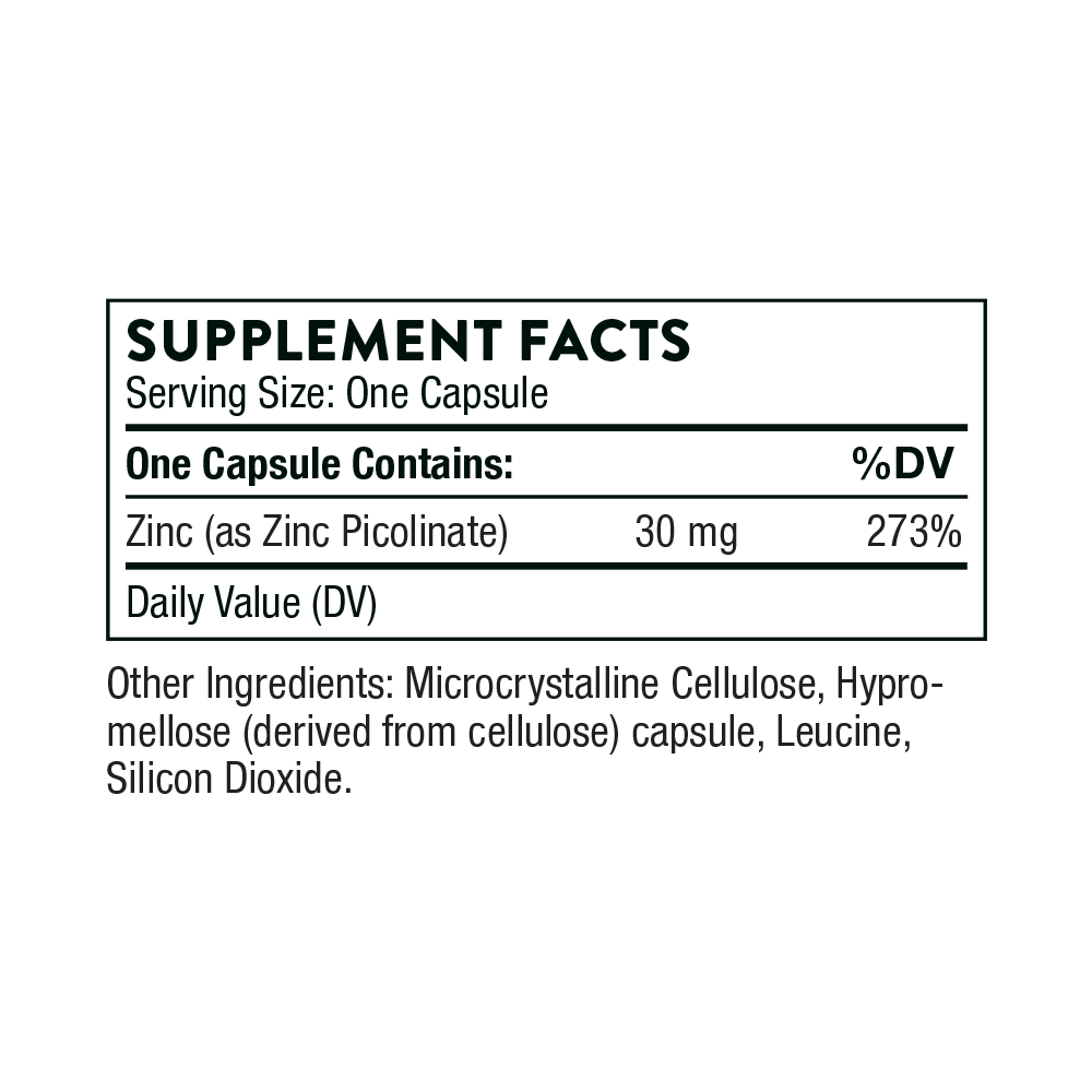 Thorne Zinc Picolinate 30mg