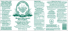 Load image into Gallery viewer, Herbal Answers Herbal Aloe Force Juice Label