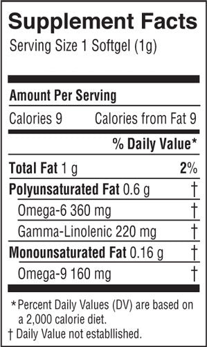 Barlean's Borage Oil Supplement Facts