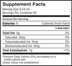 Barlean's Olive Leaf Complex Throat Spray Supplement Facts