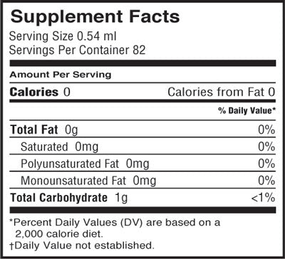 Barlean's Olive Leaf Complex Throat Spray Supplement Facts