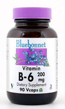 Load image into Gallery viewer, Bluebonnet Vitamin B-6 200mg 