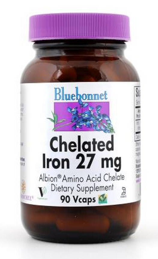 Bluebonnet Chelated Iron 27mg 