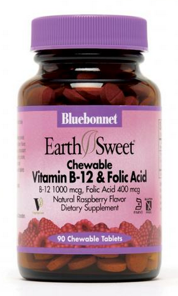 Bluebonnet Vitamin B-12 & Folic Acid 