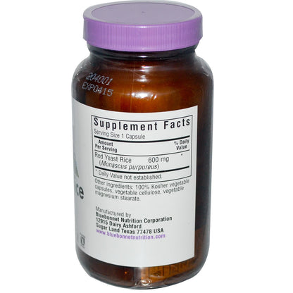 Bluebonnet Red Yeast Rice 600mg 