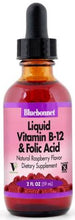 Load image into Gallery viewer, Bluebonnet Liquid Vitamin B12 &amp; Folic Acid 2 ounces Front