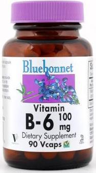 Bluebonnet B-6 100mg 90vcaps Front